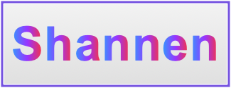 Image of the name Shannen