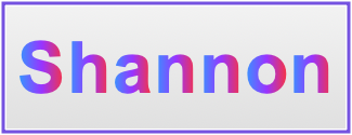 Image of the name Shannon