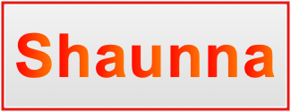 Image of the name Shaunna