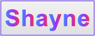 Image of the name Shayne
