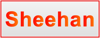 Image of the name Sheehan