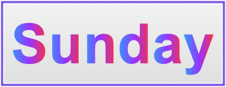 Image of the name Sunday Image of the name Sunday