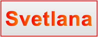 Image of the name Svetlana Image of the name Svetlana
