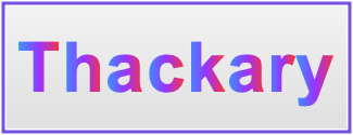 Image of the name Thackary