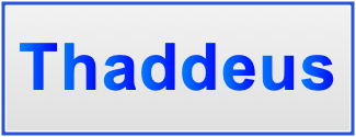 Image of the name Thaddeus