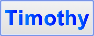 Image of the name Timothy