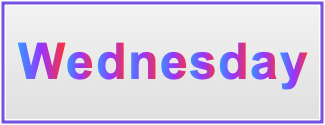 Image of the name Wednesday
