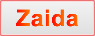 Image of the name Zaida