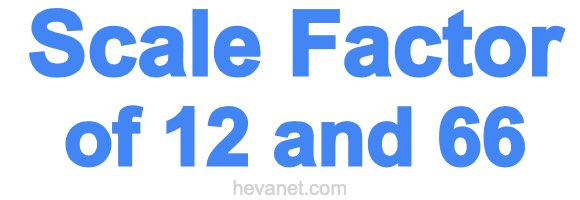 Scale Factor of 12 and 66