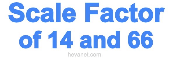 Scale Factor of 14 and 66 Scale Factor of 14 and 66