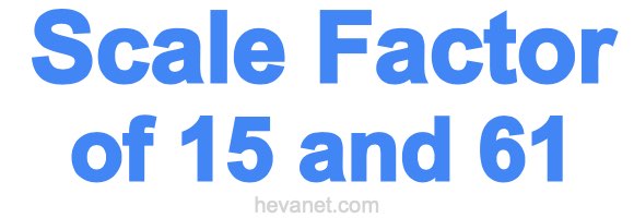 Scale Factor of 15 and 61 Scale Factor of 15 and 61