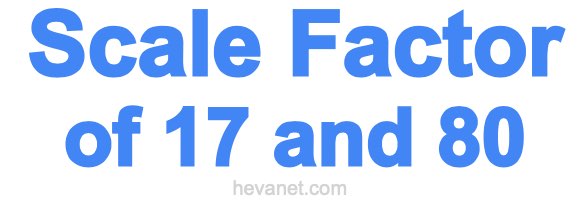 Scale Factor of 17 and 80