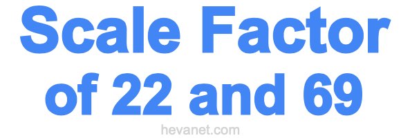 Scale Factor of 22 and 69