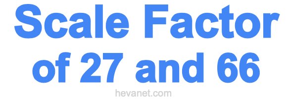 Scale Factor of 27 and 66 Scale Factor of 27 and 66