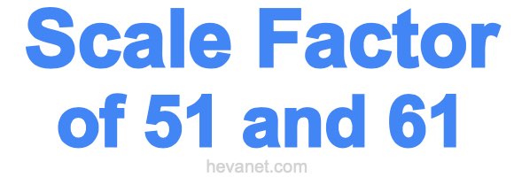 Scale Factor of 51 and 61