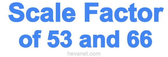 Scale Factor of 53 and 66