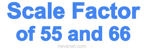 Scale Factor of 55 and 66 Scale Factor of 55 and 66