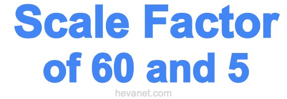 Scale Factor of 60 and 5 Scale Factor of 60 and 5