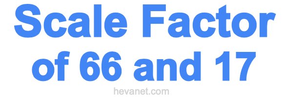 Scale Factor of 66 and 17 Scale Factor of 66 and 17