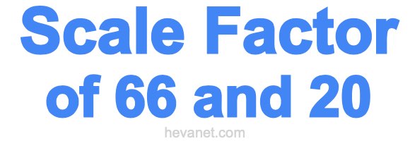 Scale Factor of 66 and 20 Scale Factor of 66 and 20