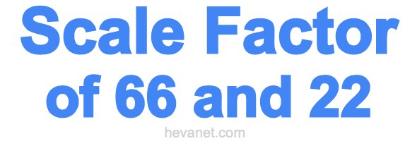 Scale Factor of 66 and 22 Scale Factor of 66 and 22