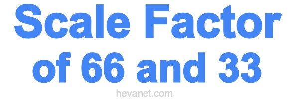 Scale Factor of 66 and 33 Scale Factor of 66 and 33