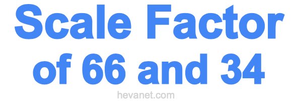 Scale Factor of 66 and 34 Scale Factor of 66 and 34