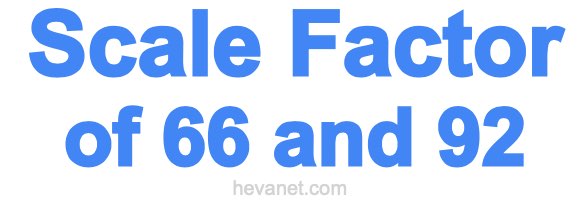 Scale Factor of 66 and 92