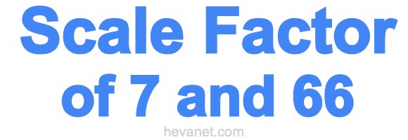 Scale Factor of 7 and 66 Scale Factor of 7 and 66