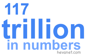 117 trillion in numbers
