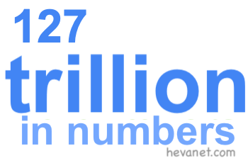127 trillion in numbers