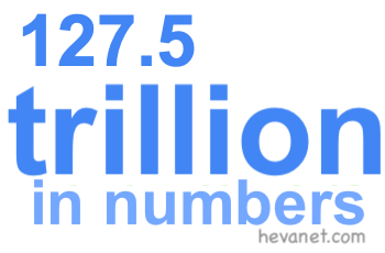 127.5 trillion in numbers