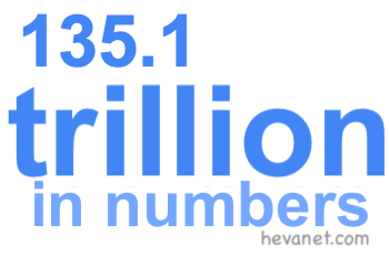 135.1 trillion in numbers