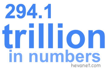 294.1 trillion in numbers