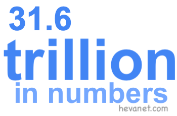 31.6 trillion in numbers