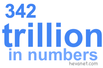 342 trillion in numbers 342 trillion in numbers