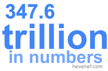 347.6 trillion in numbers