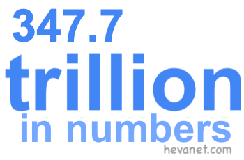 347.7 trillion in numbers 347.7 trillion in numbers