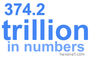 374.2 trillion in numbers
