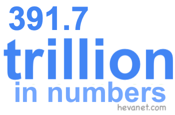 391.7 trillion in numbers