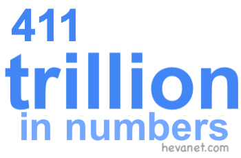411 trillion in numbers