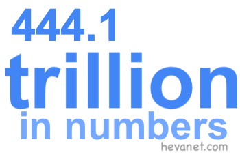 444.1 trillion in numbers 444.1 trillion in numbers