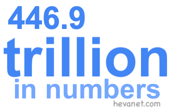 446.9 trillion in numbers 446.9 trillion in numbers