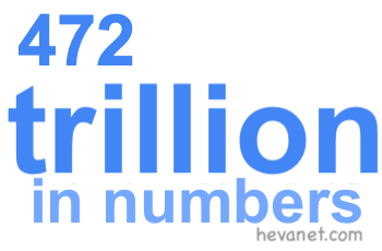 472 trillion in numbers