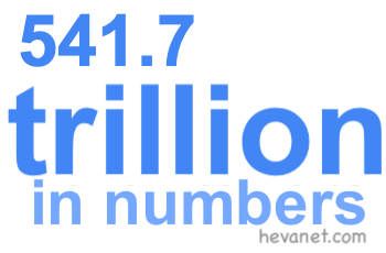 541.7 trillion in numbers