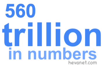 560 trillion in numbers