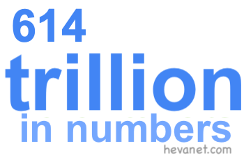 614 trillion in numbers