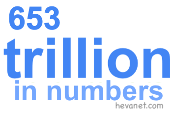 653 trillion in numbers