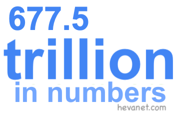 677.5 trillion in numbers 677.5 trillion in numbers