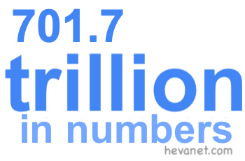 701.7 trillion in numbers 701.7 trillion in numbers